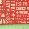 Fabric by the Metre - 822 Christmas Sentiments- Red